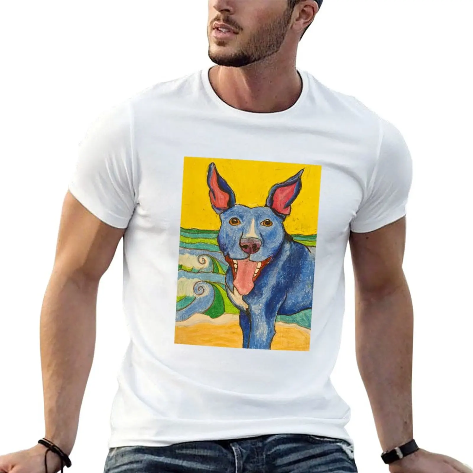

Kelpie Pop Art T-Shirt t shirts for man graphic vintage man t shirt cotton high quality man t shirt heavy cotton T-shirt