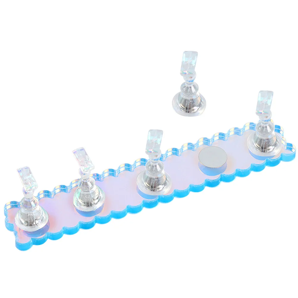 

1Set Nail Practice Stand Nail Art Display Holder Durable Convenient Rack for Manicure Training Salon Use