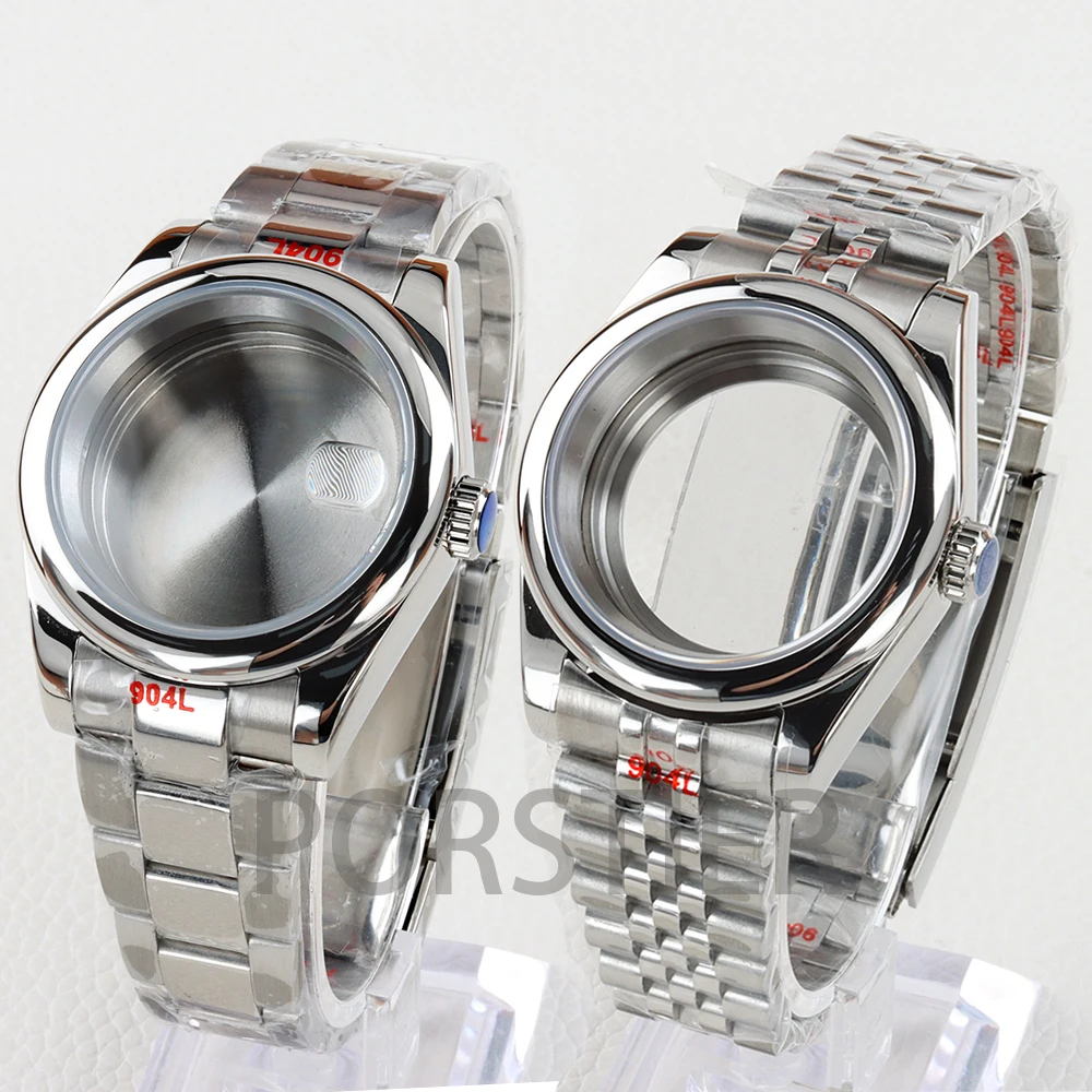 

36mm/39mm NH35 Case Solid 316L Stainless Steel Jubilee/Oyster/Presidential Strap for Datejust NH35 NH36 Movement 28.5mm Dial