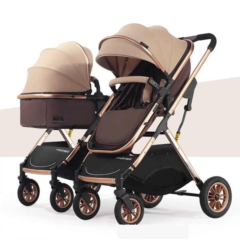 HEBEIER Manufacturers Supplying All Types Of Baby Products New Model Easy Travel  Pram For Twins The New Luxury Baby Stroller