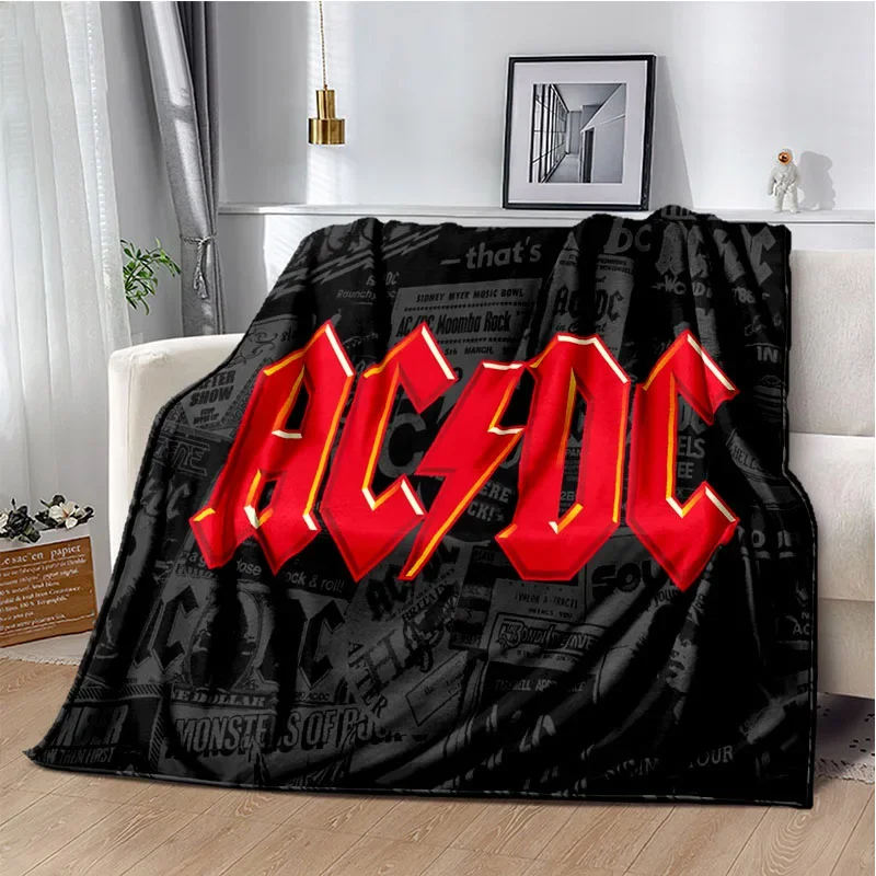 

Lightweight portable heavy metal music element blanket printing household thin sheets sofa leisure AC/DC soft leisure blanket