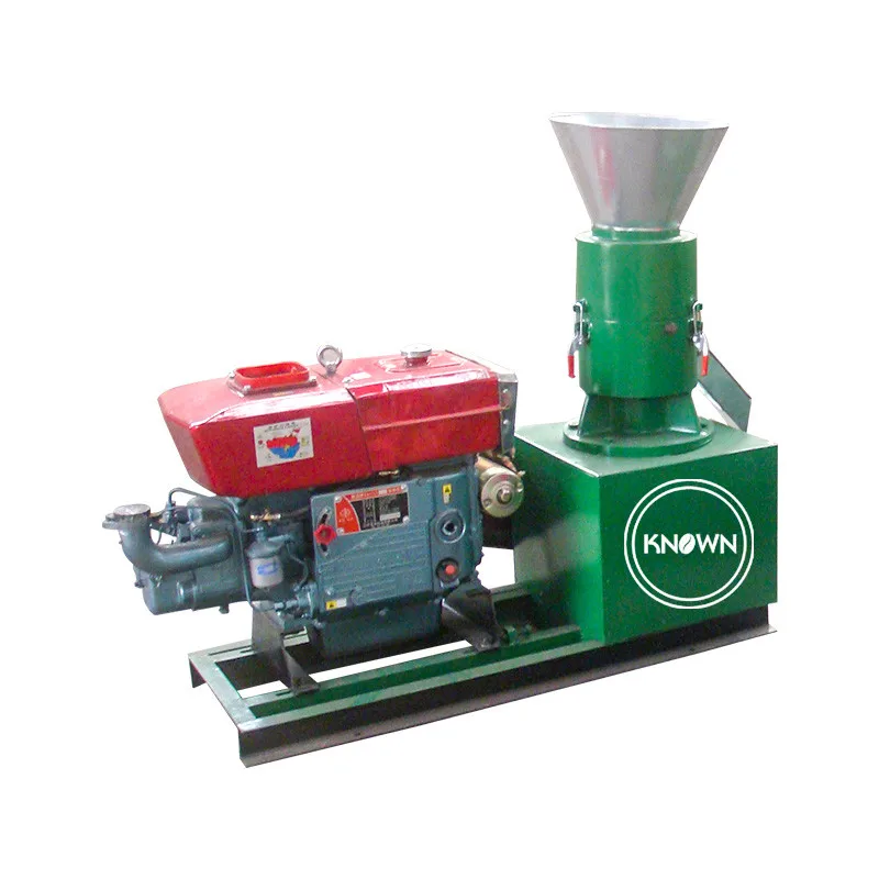 

100-120KG/H Diesel Wood Pellet Mill 15HP Sawdust Presser Fuel Biomass Pellets Production Machinery Hot Sale In Canada