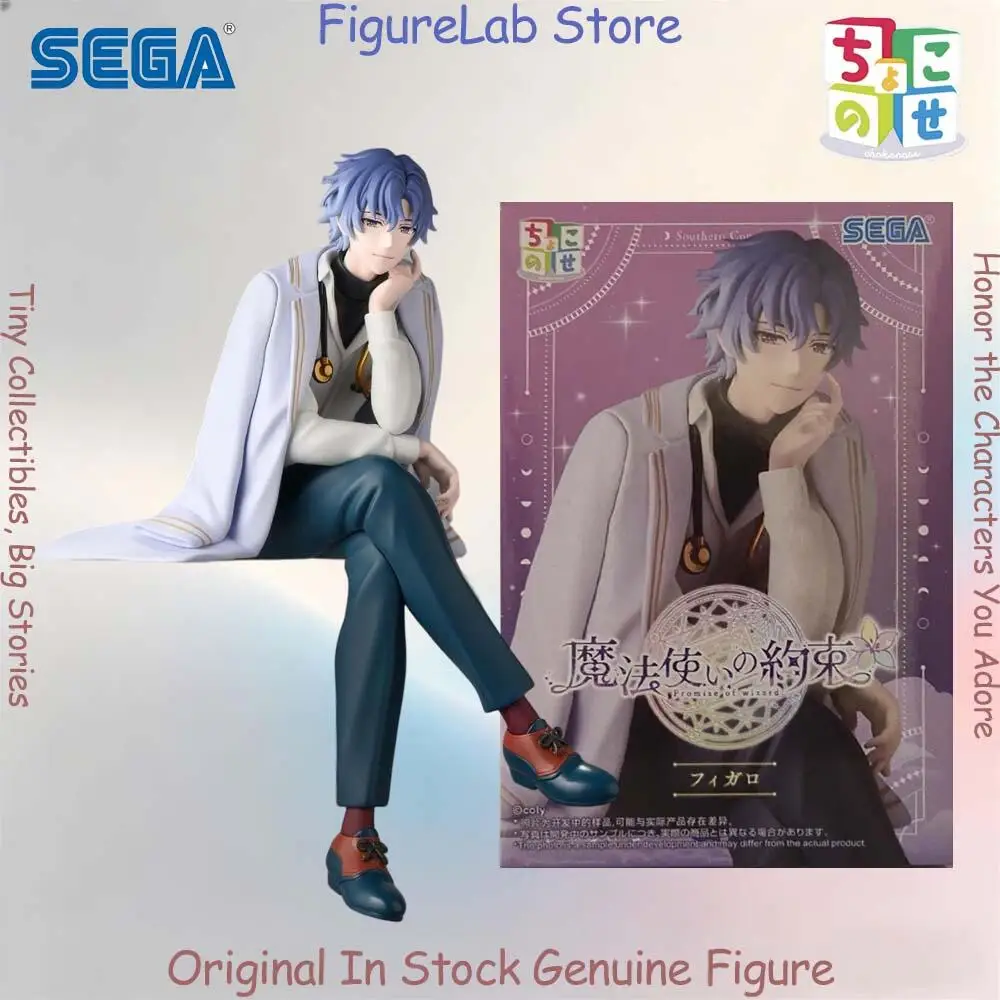 Figura Oficial Original Sega Premium Chokonose, Figura de Anime Figaro, Modelo Promesa del Mago, en Caja