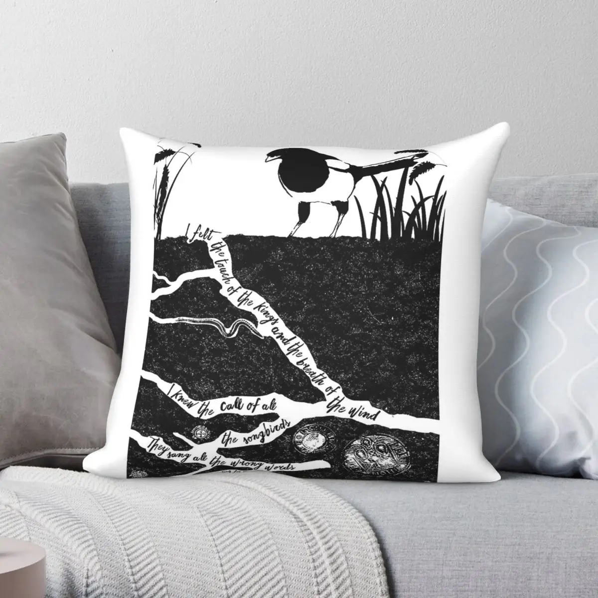 Detectorists Johnny Flynn Lyrics Square Pillowcase Polyester Linen Velvet Pattern Zip Decorative Room Cushion Cover