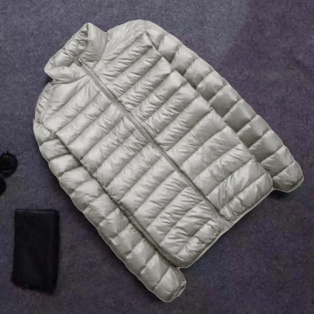 Nieuw merk herfst winter licht donsjack herenmode capuchon korte grote ultradunne mannen gewatteerde jas slanke jas donsjassen