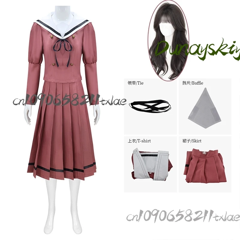 Waguri Kaoruko 향기로운 꽃이 피어납니다 애니메이션 위엄 코스프레 의상 가발 JK 교복 카와이 귀여운 파티 할로윈 Cos ‌