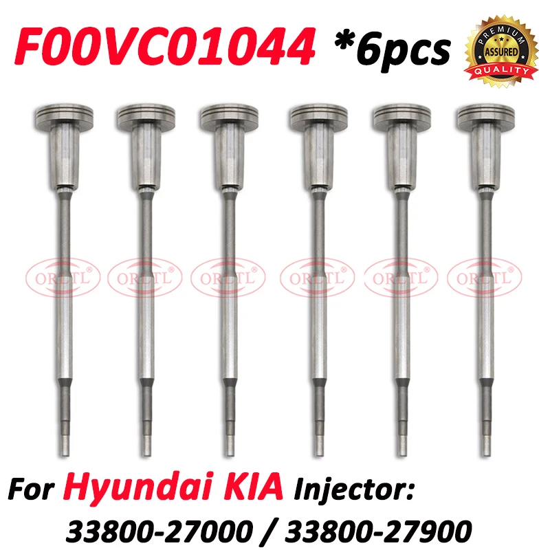 

6 шт. F00VC01044 Регулирующий клапан дизельной форсунки F 00V C01 044 для Hyundai Kia 0445110064 0445110731 33800-27000 33800-27010