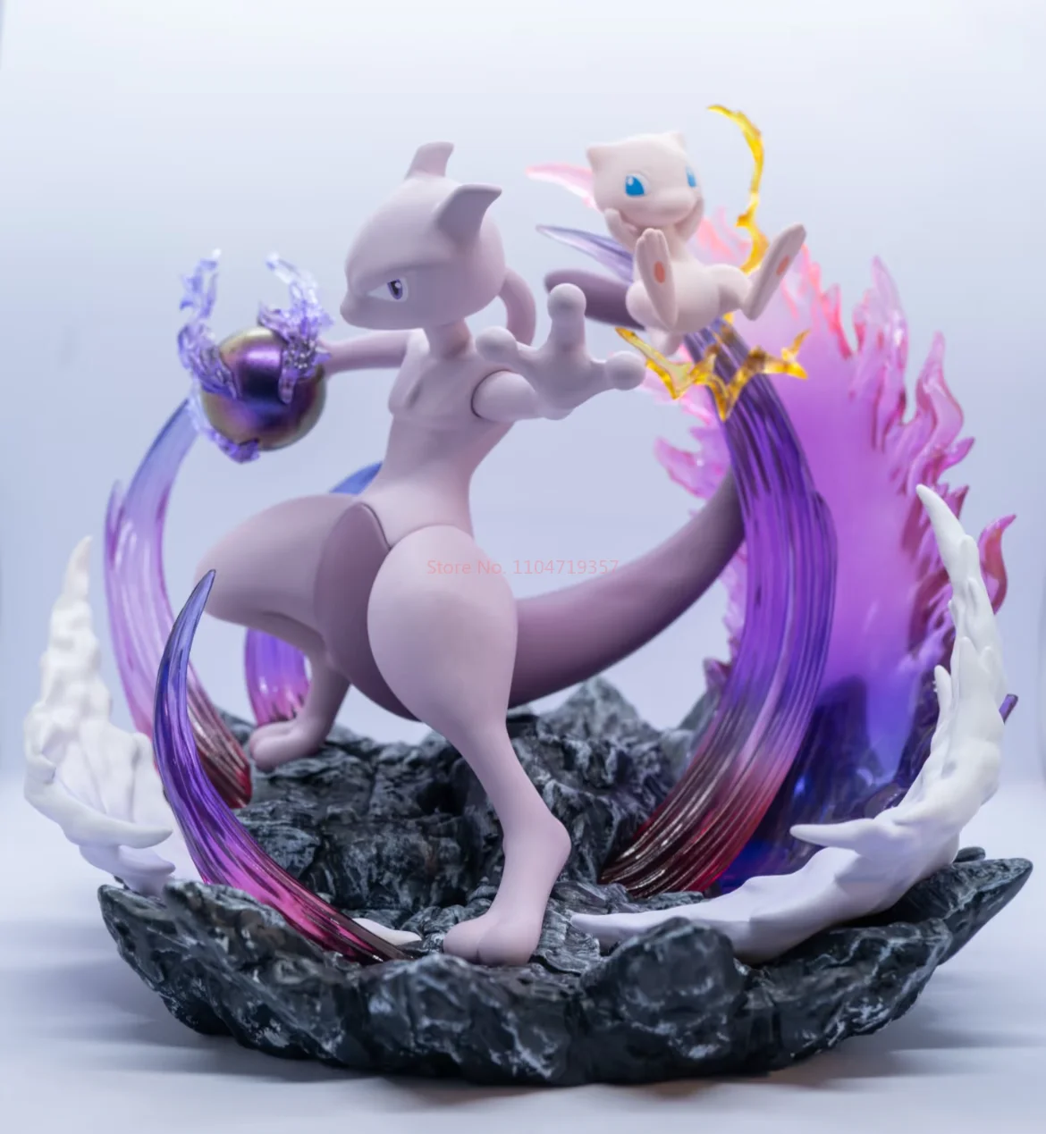 متوفر في المخزون سلسلة شريك البوكيمون Mewtwo و Mew سلسلة ألعاب شخصيات الحركة نموذج الشكل سطح المكتب الديكور هدايا عيد الميلاد العصرية اللعب