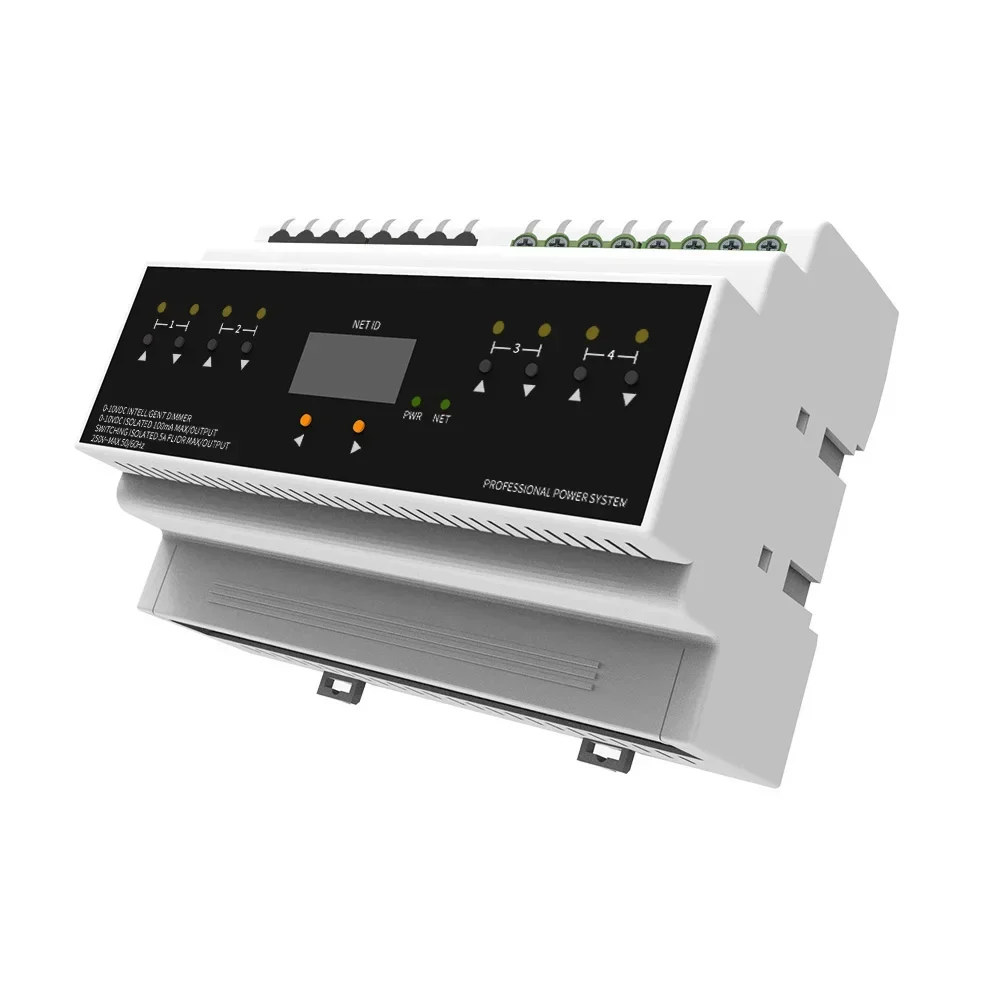 RS-485 Modbus 0-10V Dimmer For Lighting Automation System