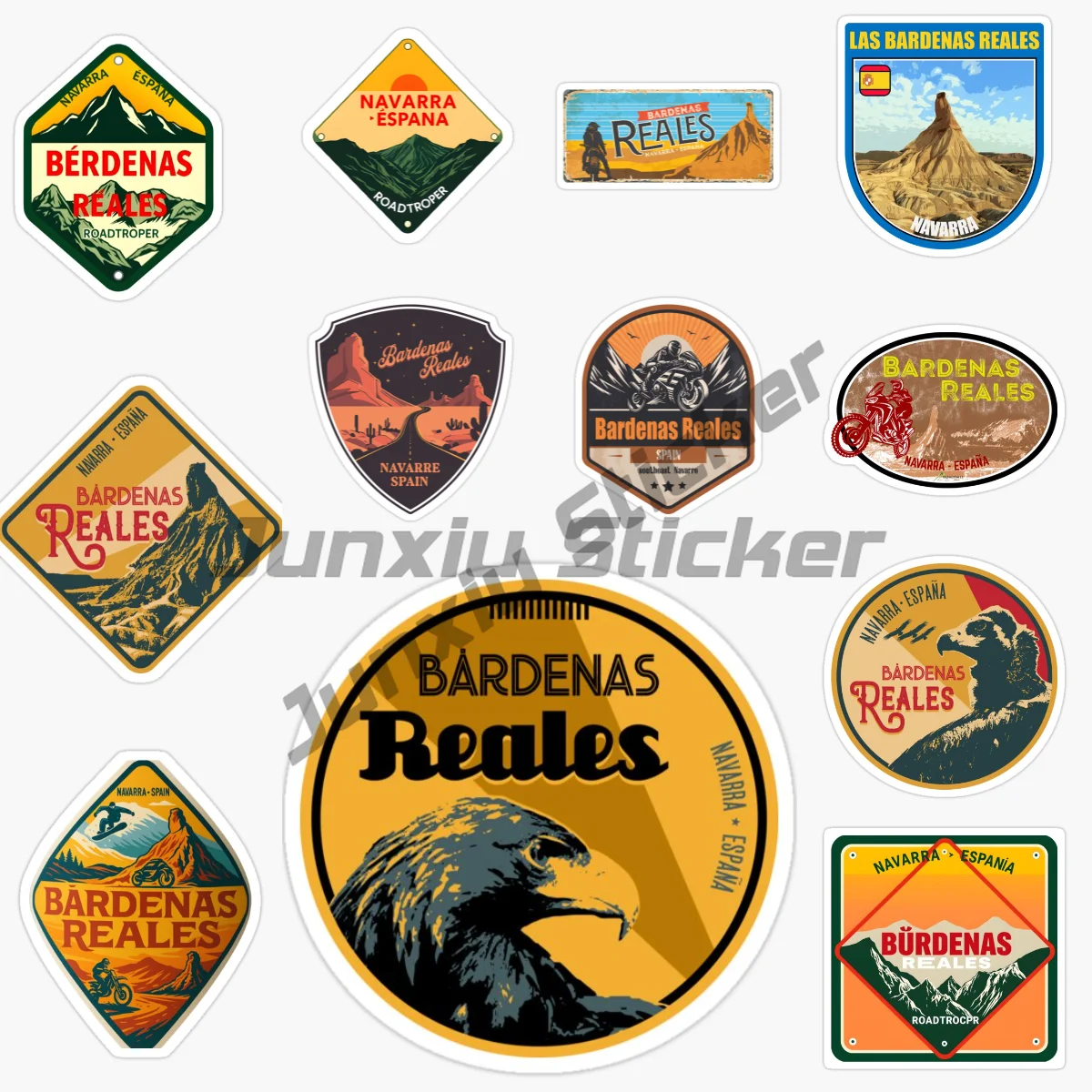 

BARDENAS REALES Spain Car Sticker Vinyl Waterproof Self-adhesive Decal