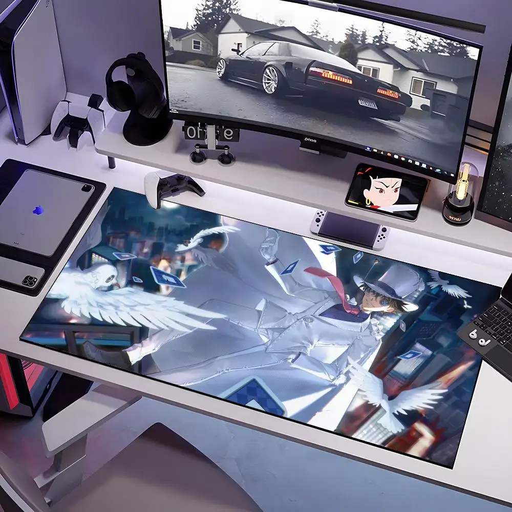 D-Detective Conan Mouse Pad Large Anti-Slip Rubber Gaming MousePad Durable Desk Pad Thick Seam Edge Suitable For Office And Gami