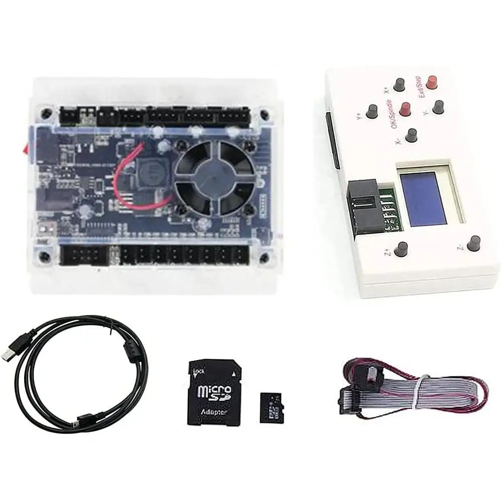 3 Axis GRBL CNC Router Control Board USB Offline Controller 3018-PRO 1610-PRO 1310 with Emergency Stop and Remote Control