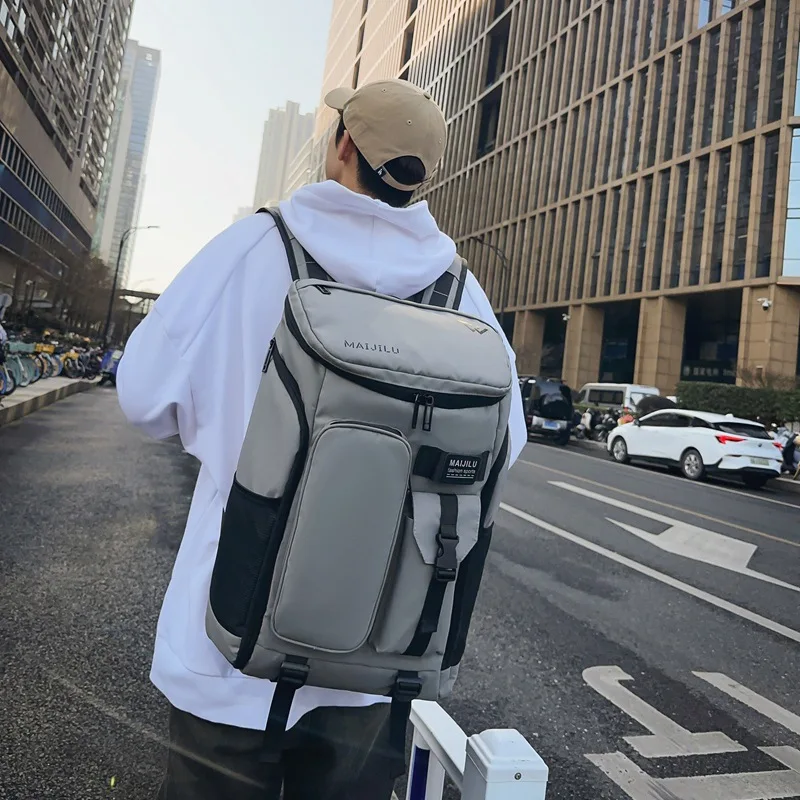 

Новая мужская большая вместительная многофункциональная сумка для путешествий на открытом воздухе, альпинистская сумка, сумка для бадминтона, водонепроницаемая сумка через плечо, спортивная сумка