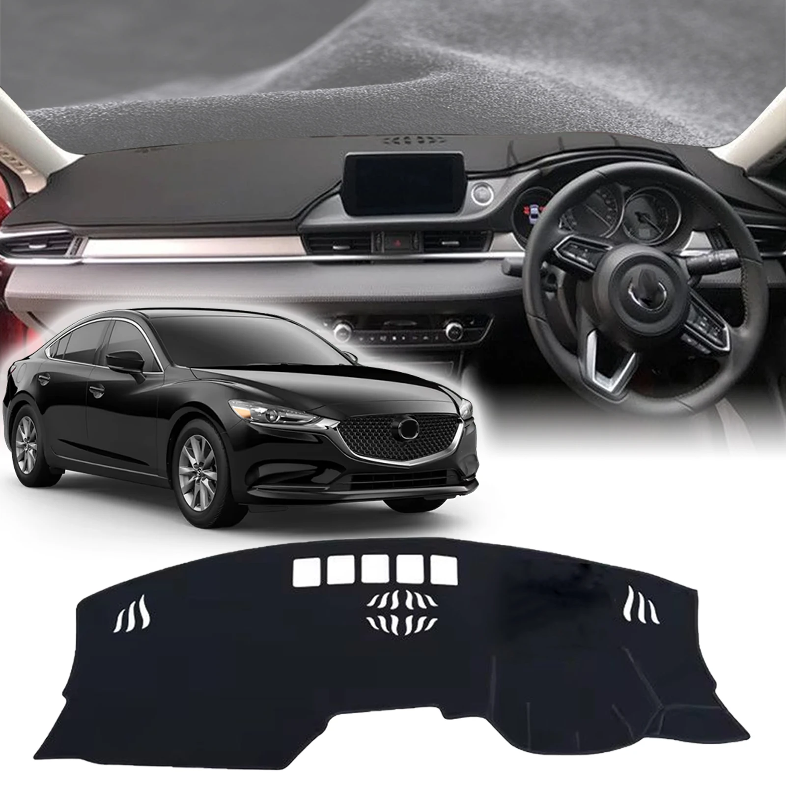 

fit for Mazda 6 GJ GL Mazda6 Atenza 2018-2023 Car Dashmat DashMat Sunshade Dashboard Cover Pad Protective Carpet Accessories