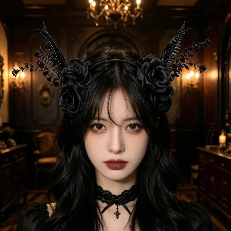 

A52E Fashionable Witch Hat Headband Comfortable Plastic Hairband For Halloween Celebrations And Role Playing