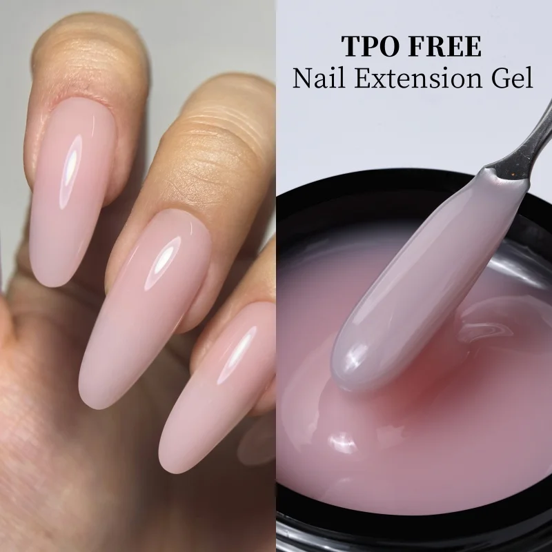 MSHARE Natural Pink Builder Nails Gel TPO Free Gel For Nail Extension Construction Self Leveling Cover Shade UV Led Gel 50ml
