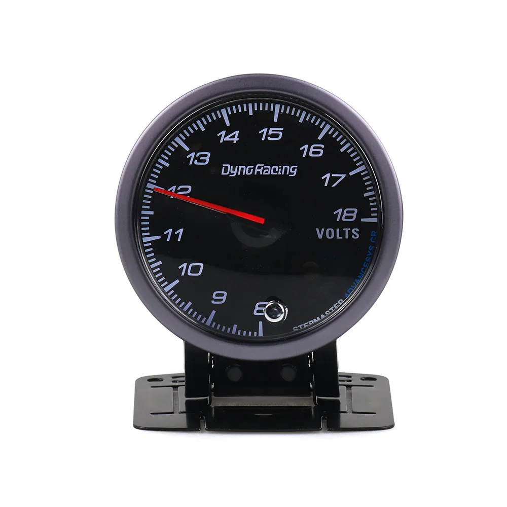 

60mm 8-18V Voltmeter Black Face Voltage Gauge with Amber & White Light Car Meter BX101483