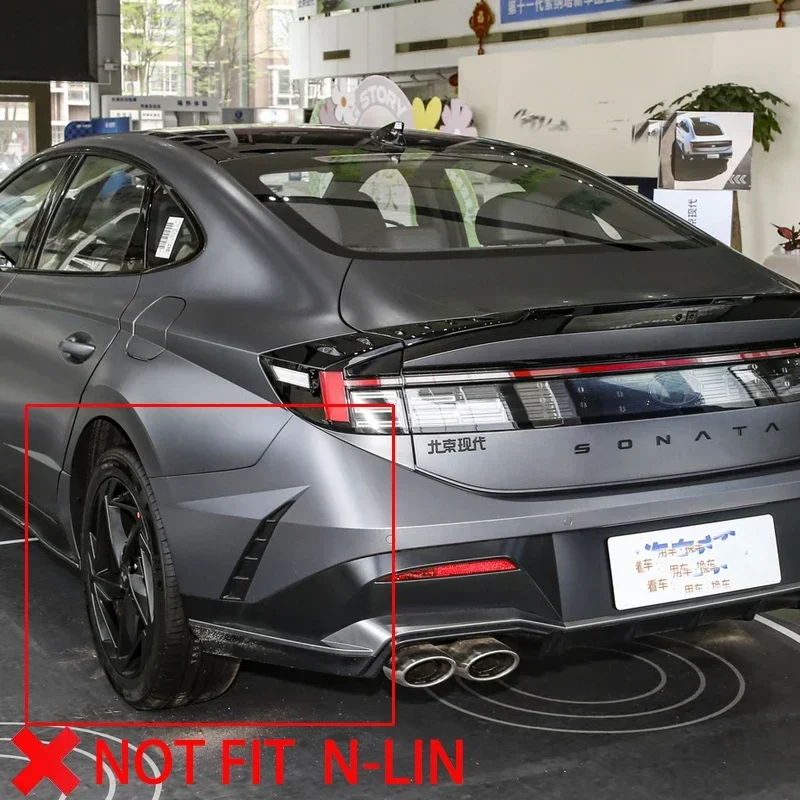 4PCS ABS Mud Flaps Special For Hyundai Sonata 2024-2025 Front Rear Anti-splash Fender Protector Car Accessories