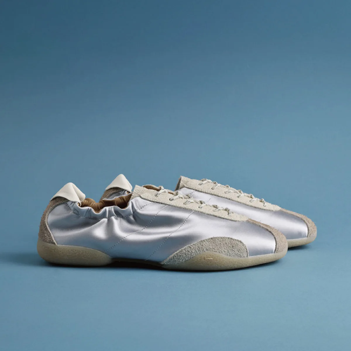 Zapatillas de ballet con bolsillo para monedas, de la serie Breeze Light Training, en color plateado, para hombre y mujer, ideales para la primavera y el verano, calzado casual y versátil.