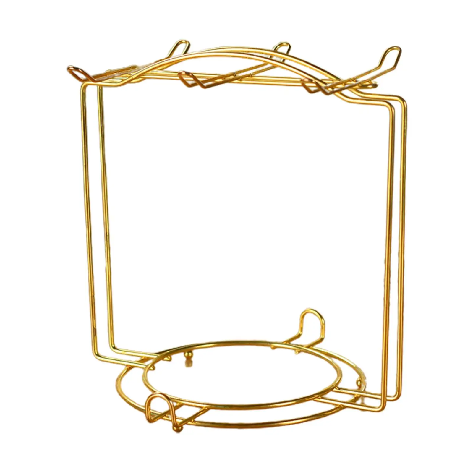 Tea Cup and Saucer Display Rack Modern Storage Rack Organizer with Hook Counter cup Holder for Dishes Decoration