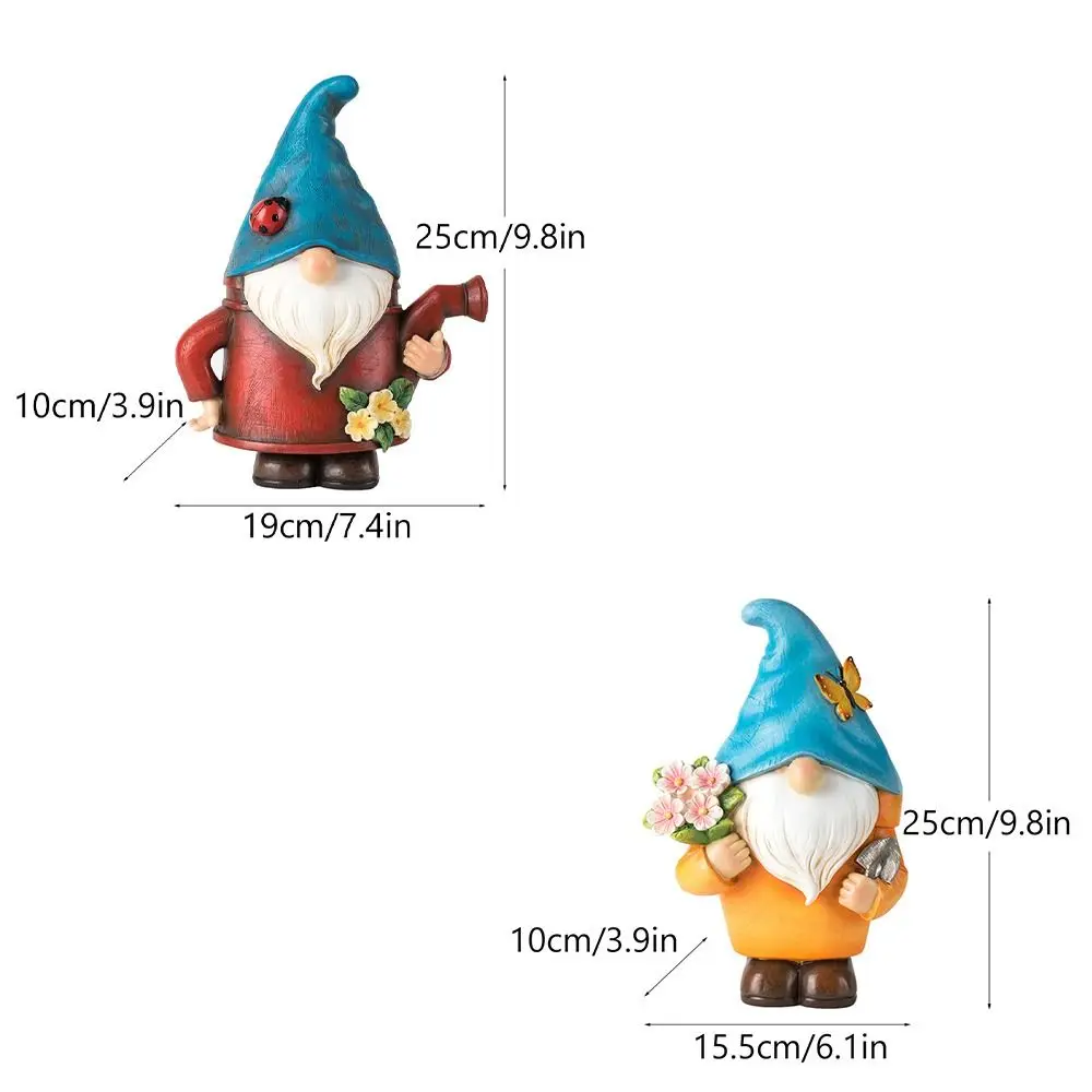 Desktop Ornament Resin Gnome Dwarf Flower Pot Cute Cartoon Dwarf Statue Vase Decorative Garden Elf Pot Figurine Bedroom