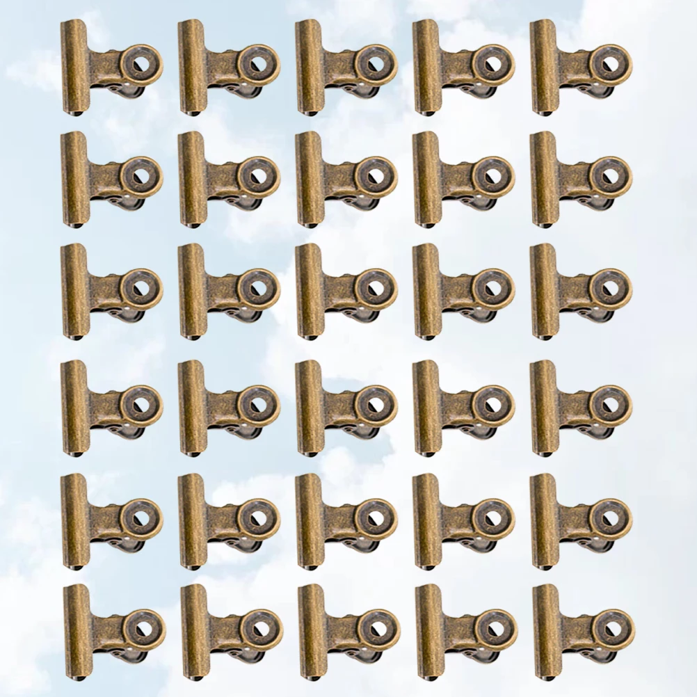 

40 Pcs Clips Metal Paper Holder Office Clamp Stationery Paper Holder File Organizer Binder Clip Craft Decor