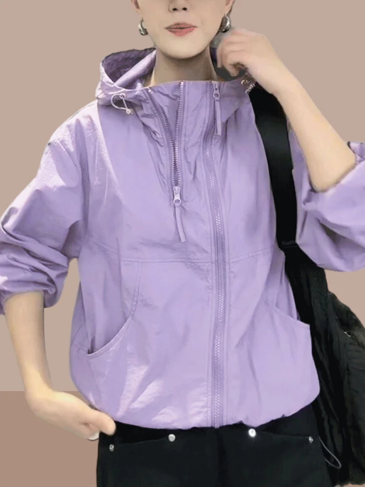 Lightweight Breathable Women's Sun Protection Clothing Ice Silk Loose Fit Short Outerwear Summer New Style Commute Style
