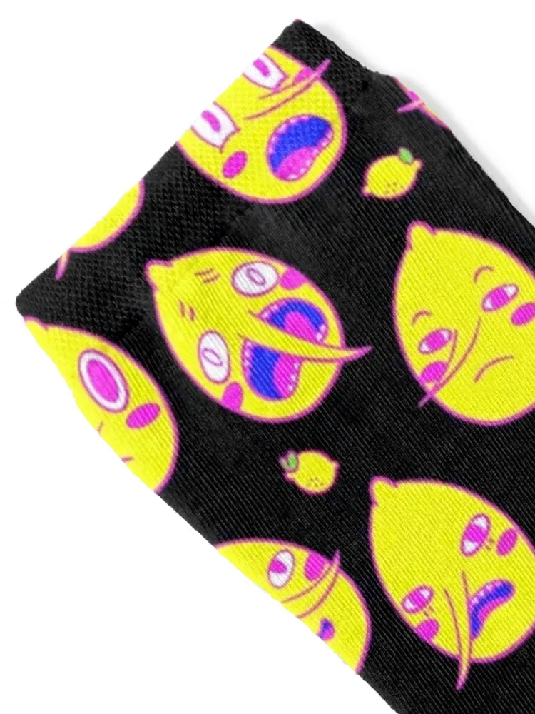 Adventure Time Lemongrab Faces (Black) Socks compression Run japanese fashion kids Designer Man Socks Women's