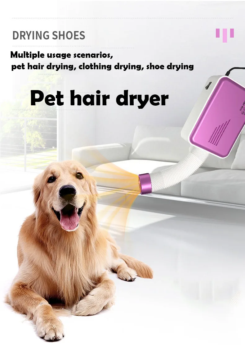 

Pet Hair Dryer Dog Clothes Drying Pet Grooming Tools Pet Hair Cleaning Daily Household Dryer Clothes Drying Winter Warming Bed