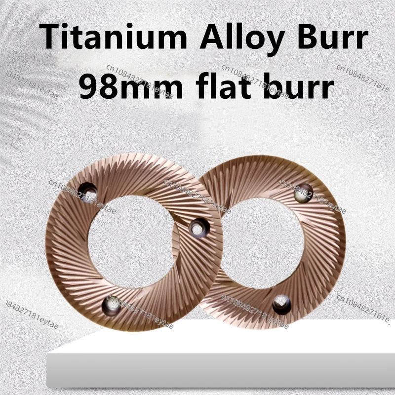 

98mm Titanium Alloy Flat Burr, Coffee Grinder Disc for EK43 Mill Machine