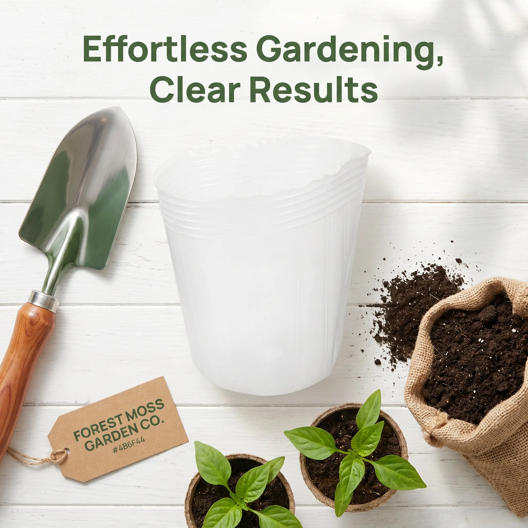 10Pcs Plastic Planter Pot Liners Clear Flowerpot Inner Pads for Soil Retention Easy Plant Replacement Versatile Gardening