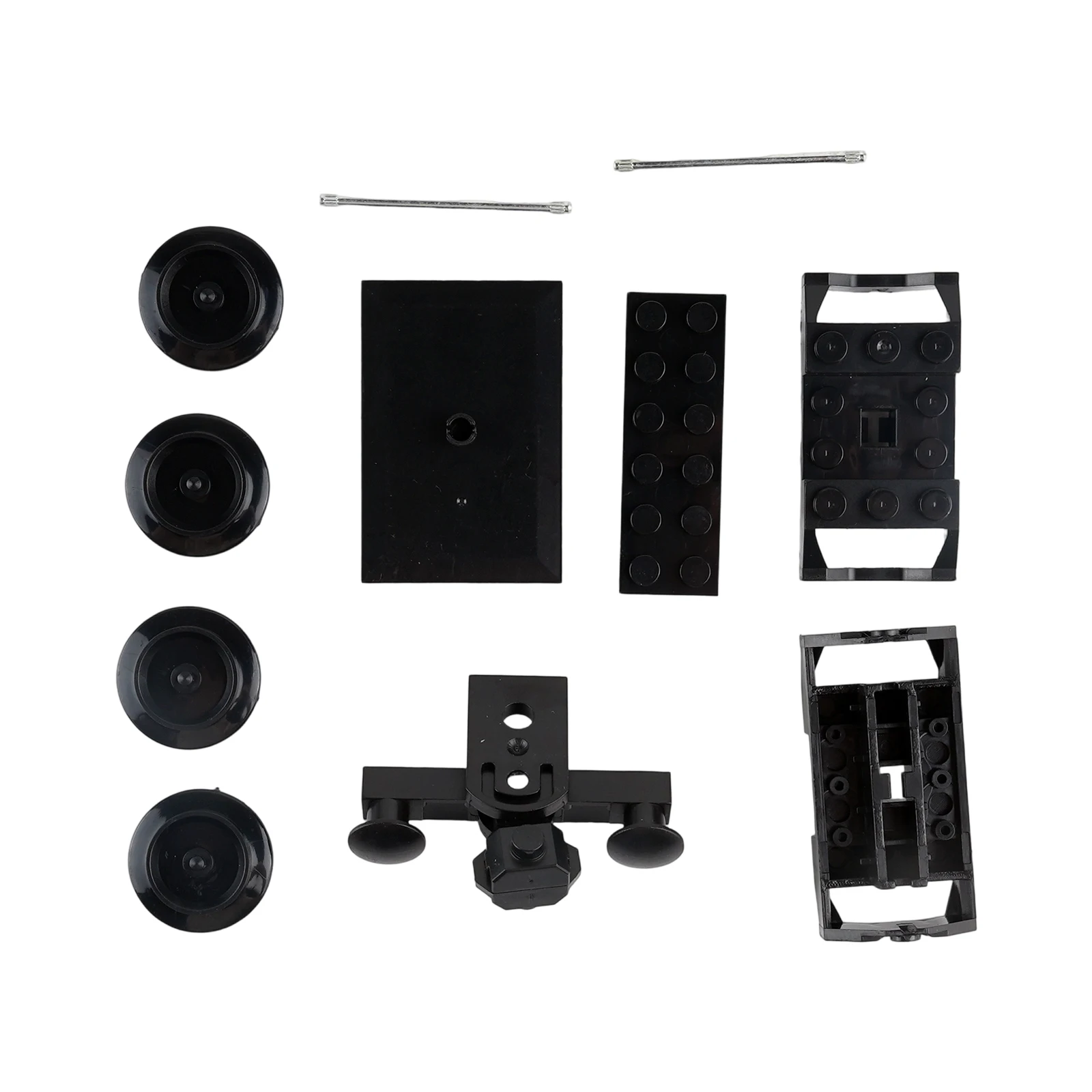 MOC 철도 기차 기술 블록 부품 자석 연결기/기차 바퀴 프레임/풀리 조립 소형 블록 장난감 액세서리