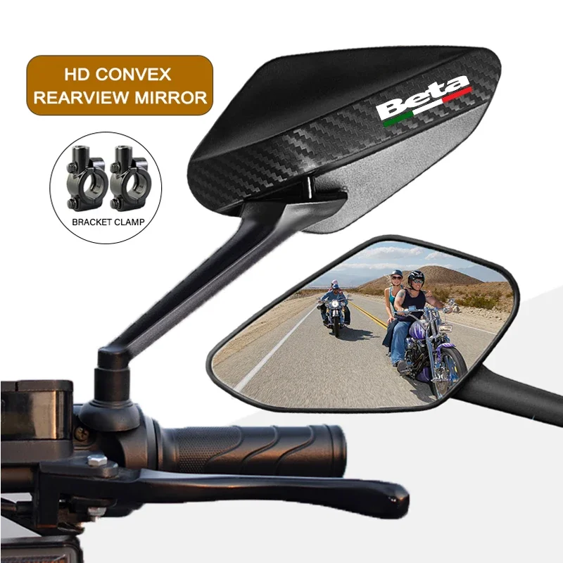 مرايا دراجة نارية عالية الدقة مضادة للوهج ملحقات مواد مقاومة للصدمات لـ Beta Evo 250 Junior Senior RR 125 480 SM 4T Enduro