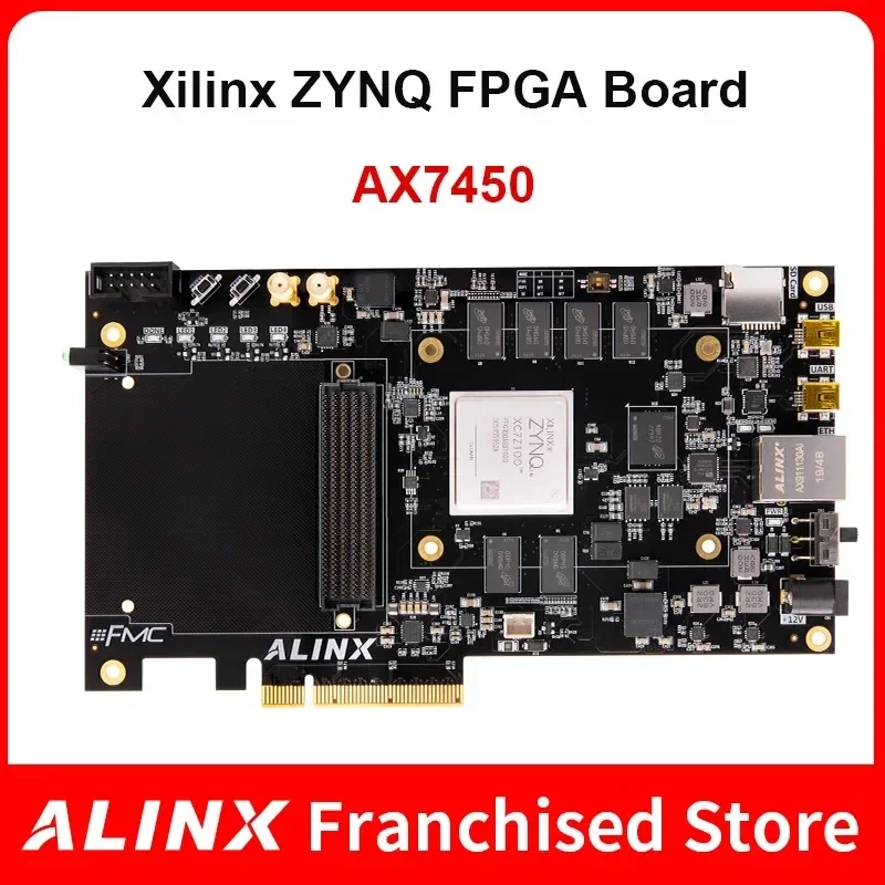 ALINX AX7450: Zynq-7000 SoC XC7Z100 PCIe ZYNQ FPGA Development Board ZYNQ ARM 7100 FMC HPC