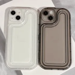 Minimal Heat Press Transparency Phone Case For iphone 14 13 12 11 Pro Max X XR XSMAX 7 8 Plus TPU Case Cover new products