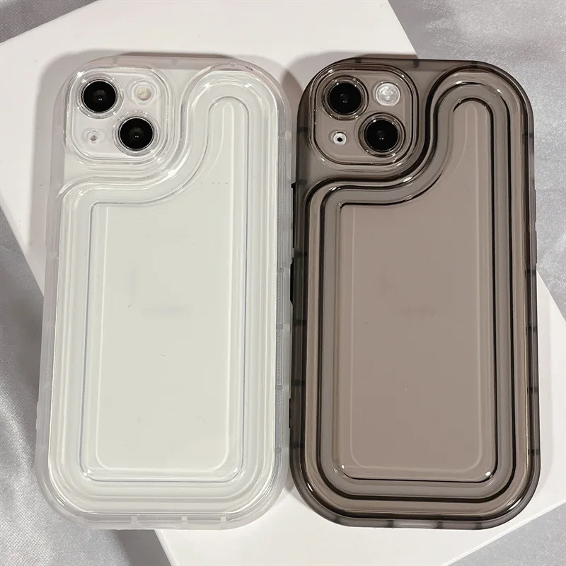 Minimal Heat Press Transparency Phone Case For iphone 14 13 12 11 Pro Max X XR XSMAX 7 8 Plus TPU Case Cover new products