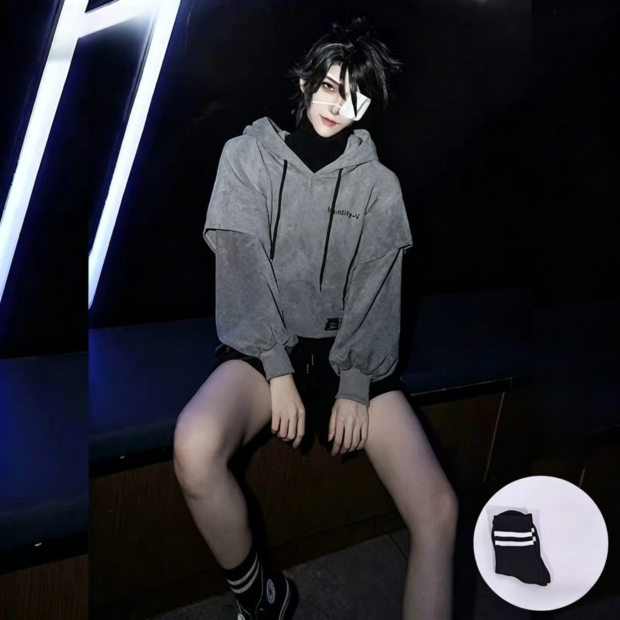 

Game Identity V Luca Balsa Prisoner Cosplay Costume Unisex Suede Sports Hoodie Daily Uniform Halloween Carnival Party Suit