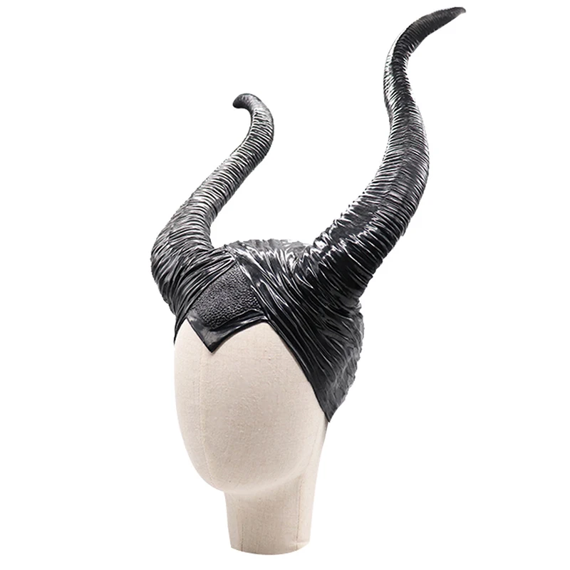 Diable bandeau la belle au bois dormant sorcière accessoire corne noire couvre-chef masque sorcière bandeau filles cheveux cerceau Cool noir sorcière bandeaux