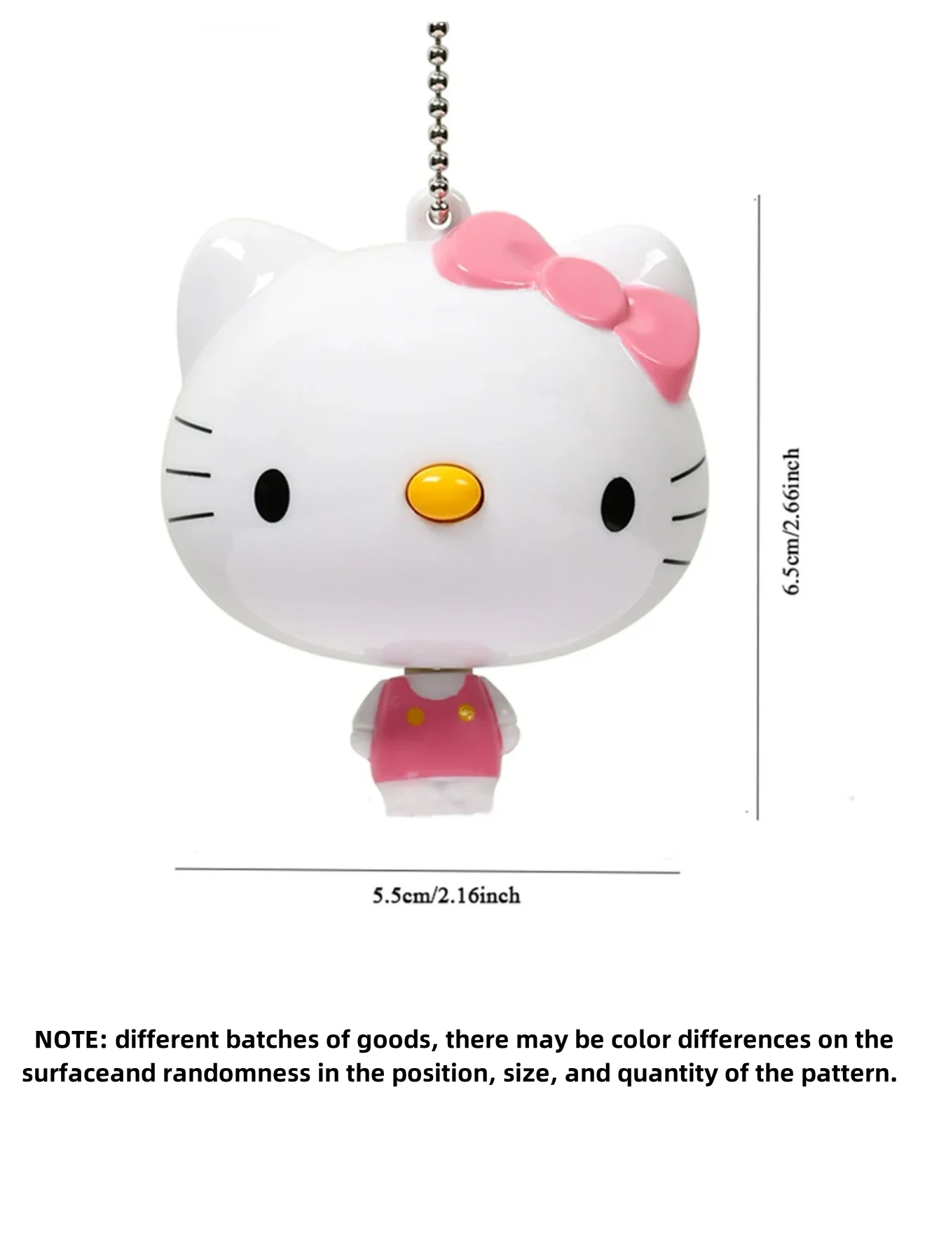 1pc  Hello Kittye Cartoon Self-Telescoping Tape Measure Cute Kt Cat Meter Ruler Mini Pendant Soft Measuring Tape Straight Ruler