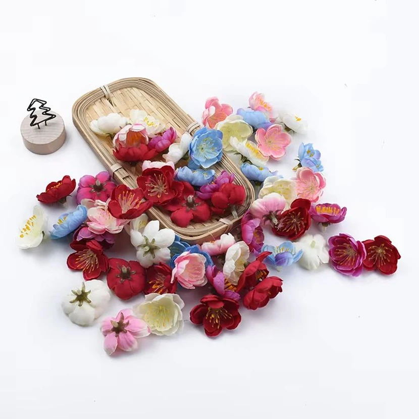 

20/40 Pieces 3cm Cherry Blossoms Home Room Decoration Accessories Candy Box Artificial Flowers Bridal Accessories Clearance Gift