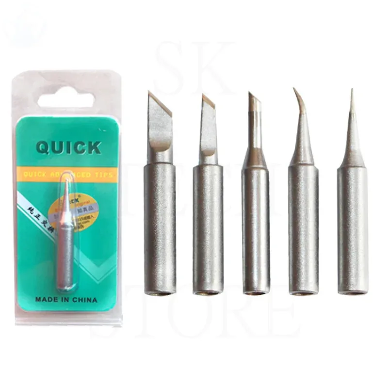 

Quick Original Soldering Iron Tips 706W High Frequency for 969 Soldering Iron Cutter Pointed Straight Head 236 Cuved Head