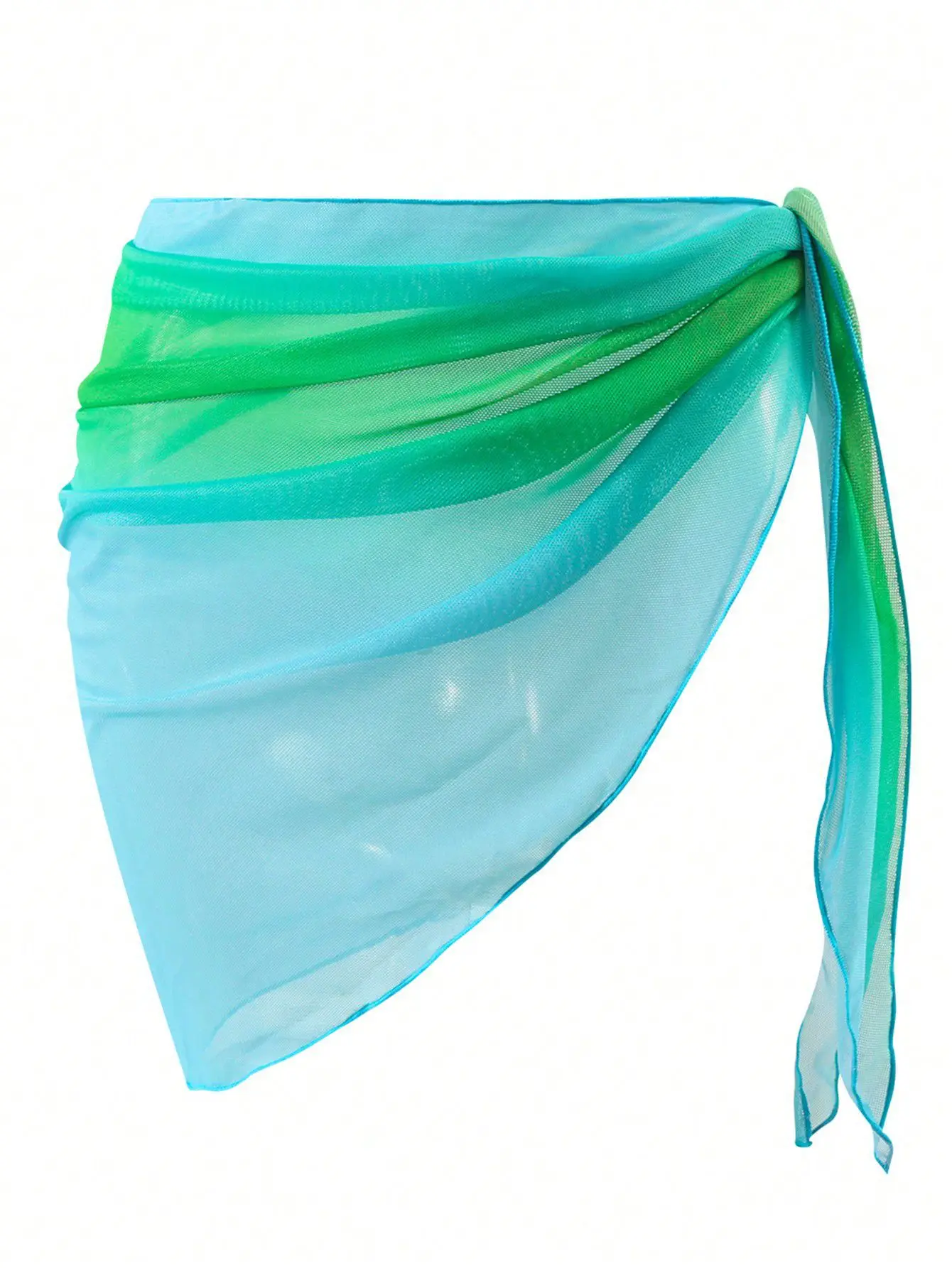 Women's Solid Color Vacation Bikini Beach Dress Apron Gradient Multiple Colors Available for Relaxation And Vacation