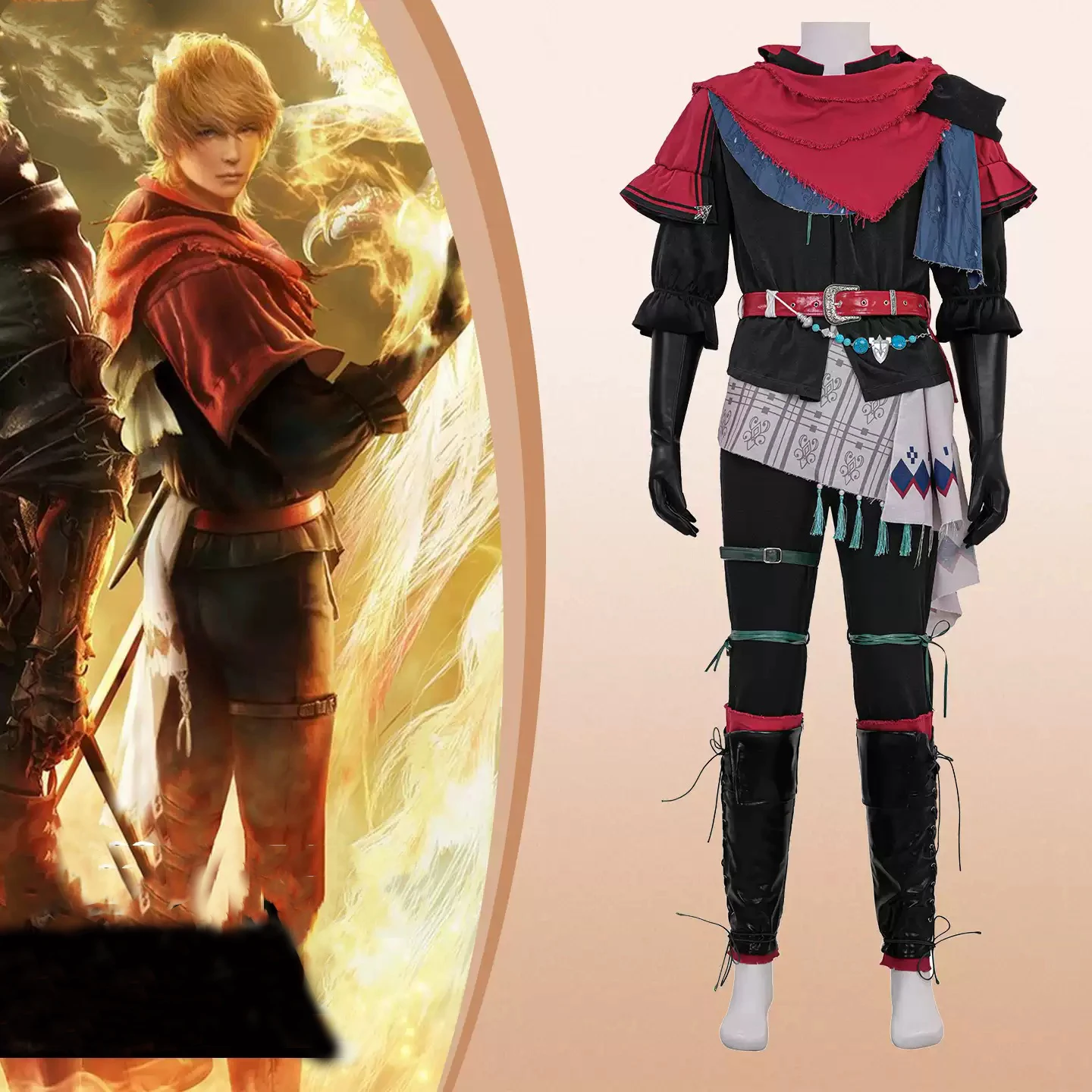 

Игра FF16 Джошуа Рофилд Косплей Костюм Мужчины Фантазия Боевая Униформа Костюм Хэллоуин Карнавал Вечеринка Маскировка Воин Уличная Одежда