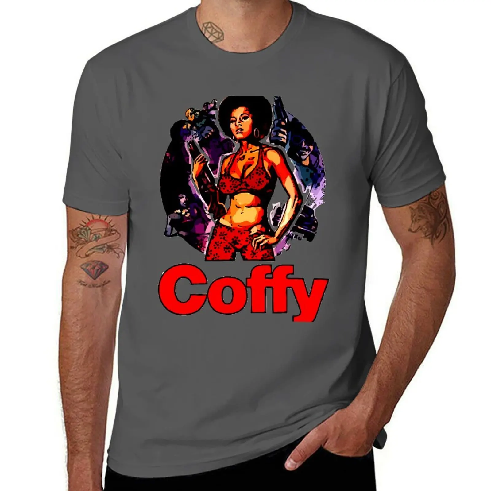 

coffy T-Shirt t shirts for man pack cotton anime t shirts for man T-Shirt