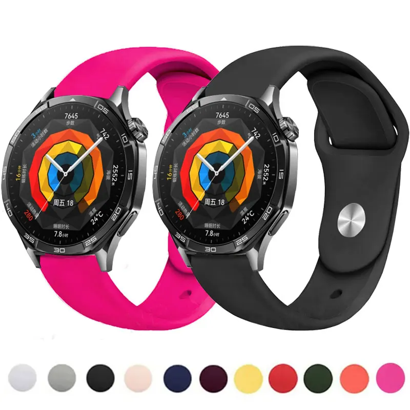 Официальный силиконовый ремешок для Huawei Watch GT 5 Band 46 мм, браслет на запястье для часов Huawei, аксессуары Correa Watch GT 5 Pro 46 мм