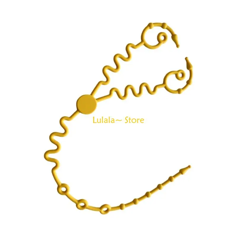 Y4QA 2-Way لعبة المضغ السحابة للرضع آمنة سيليكون لحديثي الولادة مصاصة سلسلة زجاجة أساسية كوب الحبل حزام