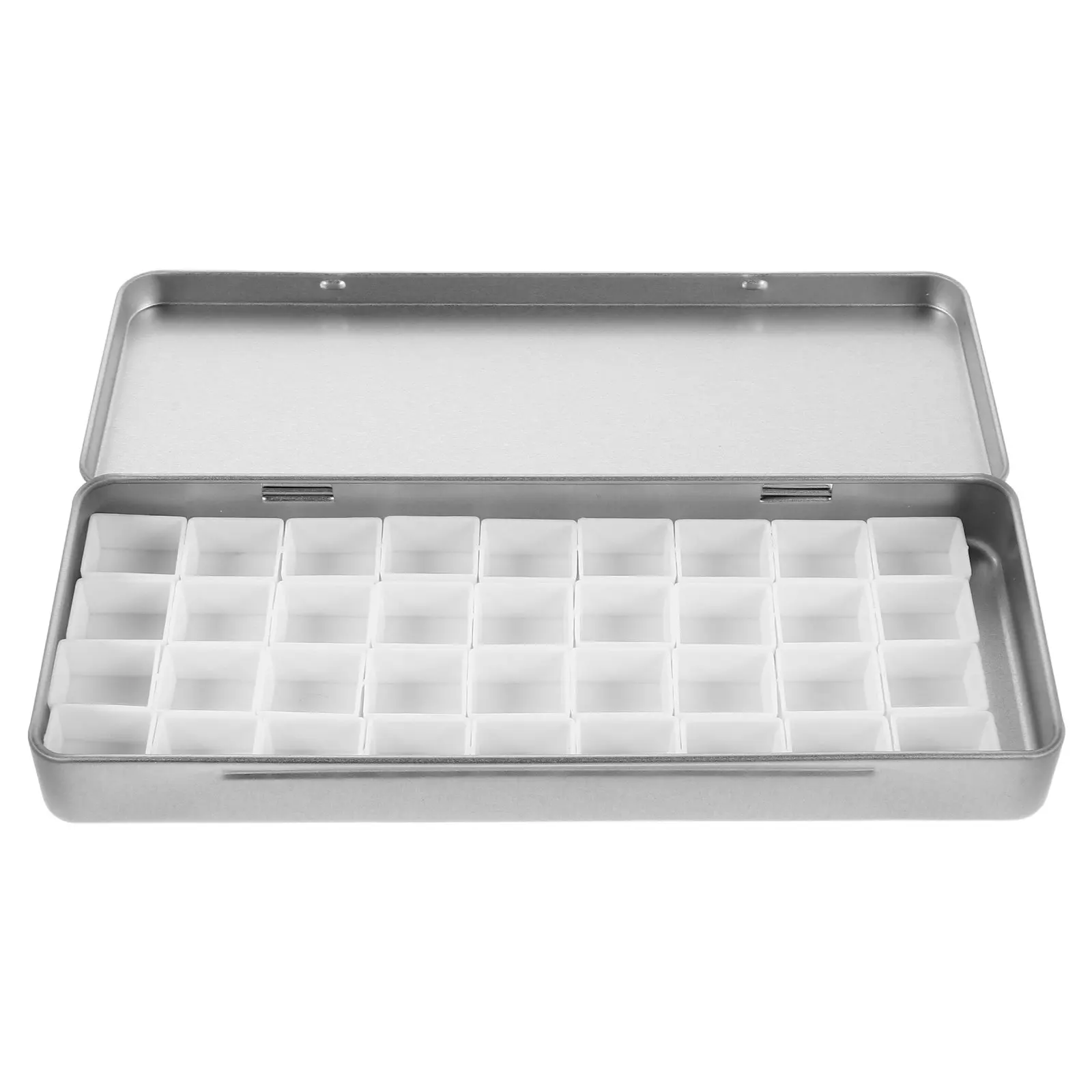 

Палитра для акварели на 36 ячеек, пустая - Портативный футляр для красок - Компактный лоток для смешивания для пленэра и творчества