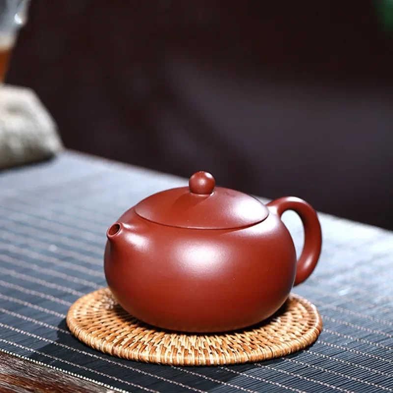 250ml Yixing Handmade Purple Clay Teapots Xishi Tea Pot Ball Hole Filter Kettle Authentic Chinese Zisha Teaware Dahongpao