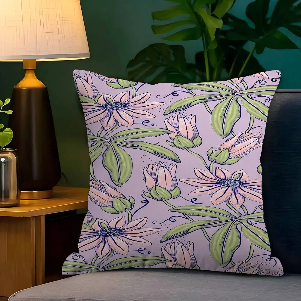 

Pastel Blooms Personalized Pillow Dust Cover Bedroom Kids Party Decoration Pillowcase Birthday Children Gift