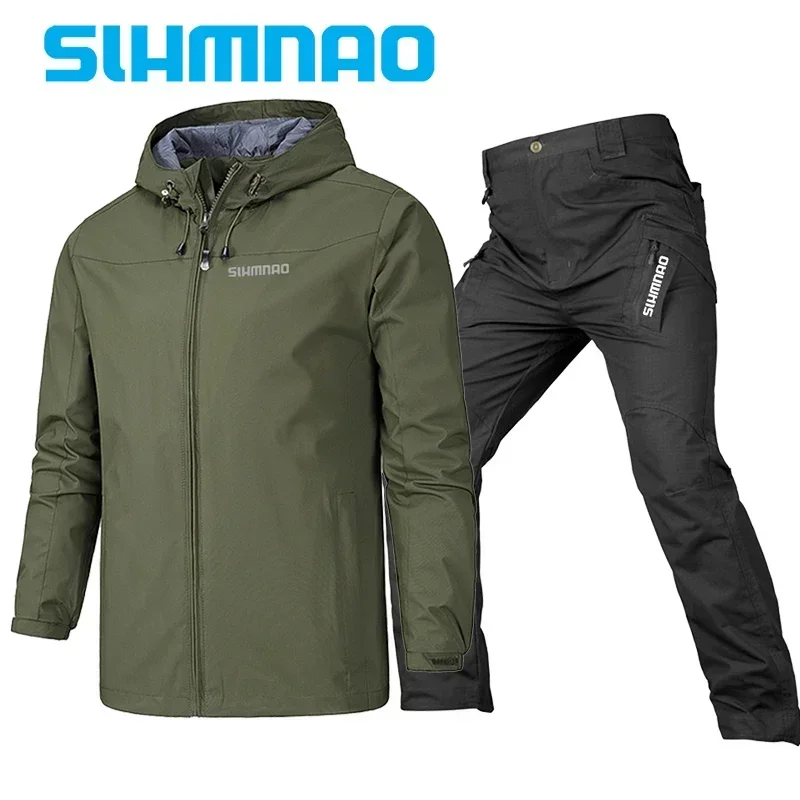 2024 Men's Fishing Suit, Spring and Autumn Mountaineering Jacket, Thin Casual Windproof Sunscreen, Storm Jacket, Fishing Jacket